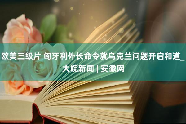 欧美三级片 匈牙利外长命令就乌克兰问题开启和道_大皖新闻 | 安徽网