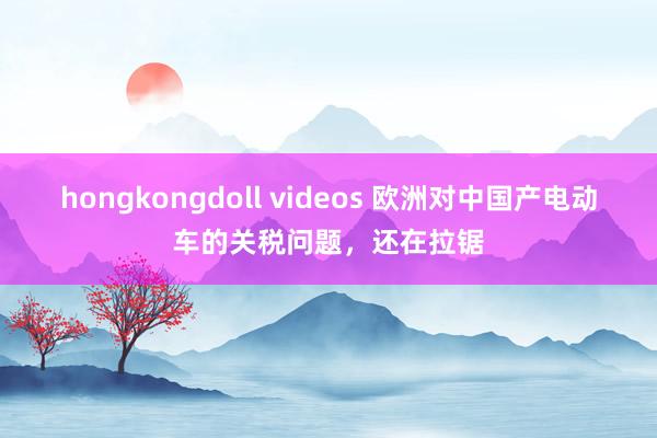 hongkongdoll videos 欧洲对中国产电动车的关税问题，还在拉锯