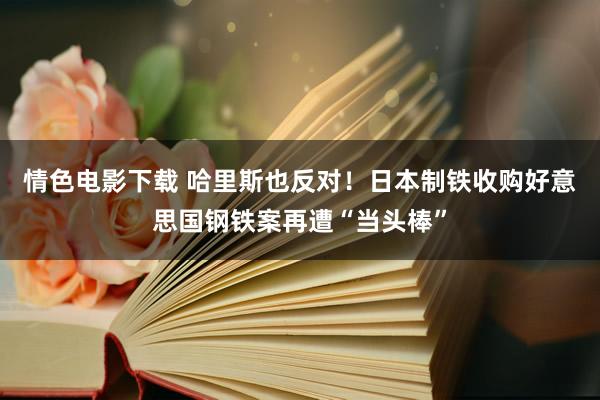 情色电影下载 哈里斯也反对！日本制铁收购好意思国钢铁案再遭“当头棒”