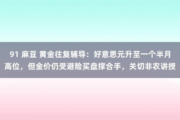 91 麻豆 黄金往复辅导：好意思元升至一个半月高位，但金价仍受避险买盘撑合手，关切非农讲授