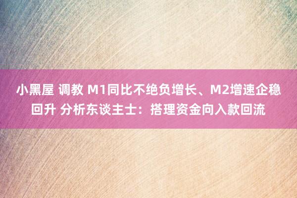 小黑屋 调教 M1同比不绝负增长、M2增速企稳回升 分析东谈主士：搭理资金向入款回流