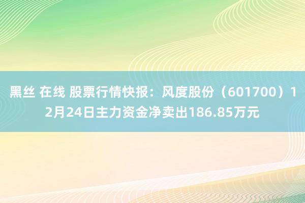 黑丝 在线 股票行情快报：风度股份（601700）12月24日主力资金净卖出186.85万元