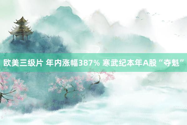 欧美三级片 年内涨幅387% 寒武纪本年A股“夺魁”