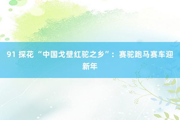 91 探花 “中国戈壁红驼之乡”：赛驼跑马赛车迎新年