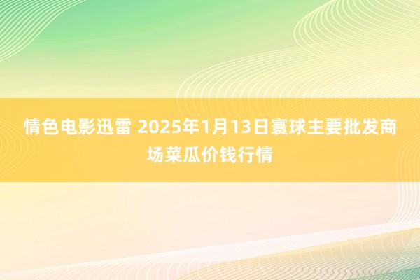 情色电影迅雷 2025年1月13日寰球主要批发商场菜瓜价钱行情