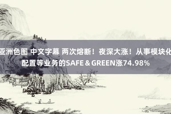 亚洲色图 中文字幕 两次熔断！夜深大涨！从事模块化配置等业务的SAFE＆GREEN涨74.98%